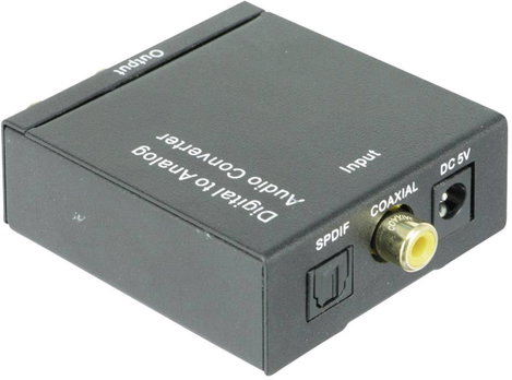 D/A átalakító konverter (digitális koax, vagy Toslink SPDIF bemenet - analóg kimenet) Dynavox DK-201 2. kép
