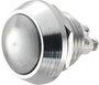 Nyomógomb 12 mm, nikkelezett, Tru Components GQ12B-N 2A/48V bélyegkép