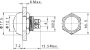 Nyomógomb 2A/48V 12 mm, Tru Components, zöld, GQ12B-A 2. bélyegkép