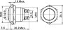Nyomógomb 19 mm, nikkelezett, Tru Components GQ19B-N 2A/48V 3. bélyegkép