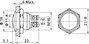 Nyomógomb 16 mm, nikkelezett, Tru Components GQ16B-N 2A/48V 3. bélyegkép