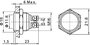 Vandálbiztos nyomógomb 16 mm 36 V/DC 2 A nikkelezett, Tru Components GQ16F-N 2A/48V 3. bélyegkép