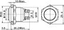 Nyomógomb 19 mm, nikkelezett, Tru Components GQ19H-N 2A/48V 3. bélyegkép