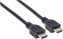 Manhattan HDMI Csatlakozókábel HDMI-A dugó, HDMI-A dugó 3.00 m Fekete 353946 UL minősített, Ultra HD bélyegkép