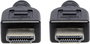 Manhattan HDMI Csatlakozókábel HDMI-A dugó, HDMI-A dugó 3.00 m Fekete 353946 UL minősített, Ultra HD 2. bélyegkép