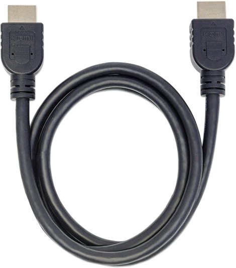 Manhattan HDMI Csatlakozókábel HDMI-A dugó, HDMI-A dugó 5.00 m Fekete 353953 UL minősített, Ultra HD 3. kép