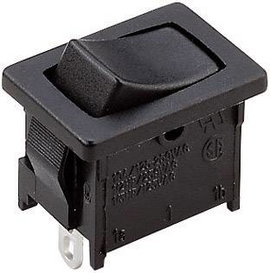 Billenőkapcsoló 250 V/AC 6 A, 1 x ki/(be), A12421100000