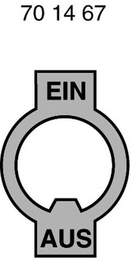 EIN/AUS felirat nikkelezett