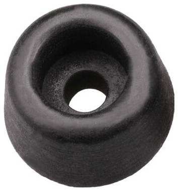 Csavarozható műszerláb, fekete, kerek Ø 20 x 13 mm, PB Fastener 100495 2. kép
