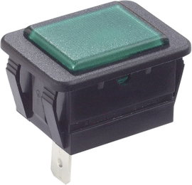 Arcolectric (Bulgin Ltd.) C0480ABNAC Jelzőlámpa Zöld, Fekete 1 db