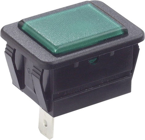 Arcolectric (Bulgin Ltd.) C0480ABNAC Jelzőlámpa Zöld, Fekete 1 db