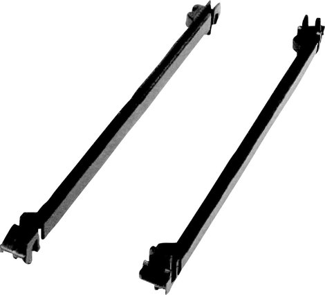Proma 138022 Vezető sín Műanyag Fekete (H x Sz x Ma) 145 x 9.8 x 15 mm 1 db