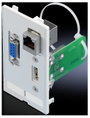 Csatlakozó sapka USB A, RJ45, SUB-D 9 Nyomásos öntvény Grafit fekete (RAL 7024) Rittal SZ 2482.570 1 bélyegkép