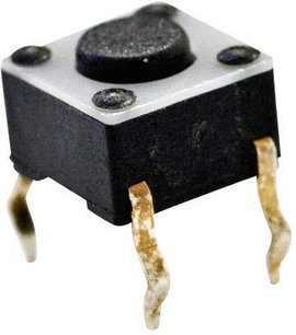 TE Connectivity nyomógomb FSM 6 x 6, 50 mA 24 V/DC, 1 x ki, 1825910-2 FSMJ