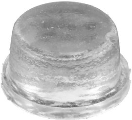 Öntapadós gumi műszerláb, kerek Ø 9,5 x 3,2 mm, átlátszó