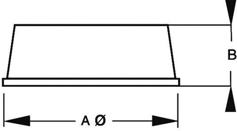Öntapadós gumi műszerláb, kerek Ø 9,5 x 3,2 mm, átlátszó 2. kép
