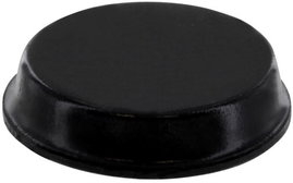 Öntapadós gumi műszerláb, kerek Ø 19,1 x 4,1 mm, fekete