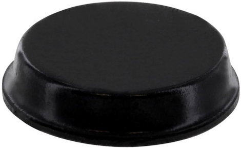 Öntapadós gumi műszerláb, kerek Ø 19,1 x 4,1 mm, fekete