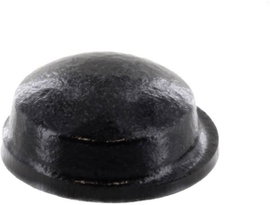 Öntapadós gumi műszerláb, kerek Ø 15,7 x 7,9 mm, fekete