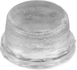 Öntapadós gumi műszerláb, kerek Ø 12,7 x 1,5 mm, fekete