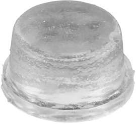Öntapadós gumi műszerláb, kerek Ø 12,7 x 6,4 mm, átlátszó
