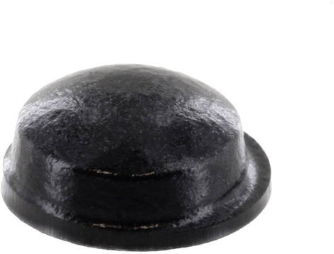 Öntapadós gumi műszerláb, kerek Ø 11,1 x 5,1 mm, fekete