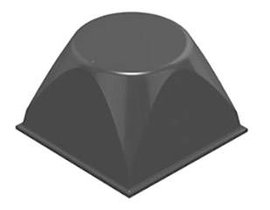 Műszerláb, fekete 20,6 x 13,2 mm, 3M 7000001889