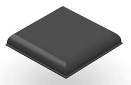 Gumi műszerláb, 32,4 x 6,1 mm, fekete, 3M 7000029585