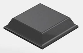 Műszerláb, fekete 12,7 x 3,1 mm, 3M 7000001902