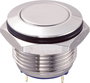 Vandálbiztos nyomógomb 16 mm, 2A/48VDC, nikkel, Tru Components 701802 bélyegkép