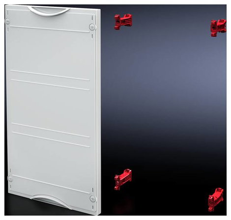 Érintésvédelmi modul Műanyag Szürke (RAL 7035) (Sz x Ma) 250 mm x 300 mm Rittal SV 9666.010 1 db