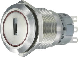 Vandálbiztos kulcsos kapcsoló, Tru Components LAS1-AGQ-11Y/21