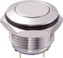 Vandálbiztos nyomógomb 16 mm, 2A/48VDC, acél, Tru Components 701816 bélyegkép