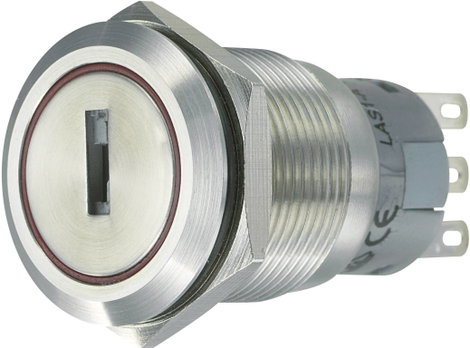 Vandálbiztos kulcsos kapcsoló, Tru Components LAS1-AGQ-22Y/31