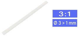 Zsugorcső 3:1 fehér 1/3 mm, Tru Components 1571487