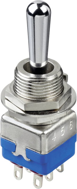 APEM karos kapcsoló, 2xbe/be, 250V/AC, 2A, 121460003