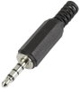 3.5 mm, 4 pól., dugó, műanyag törésgátlóval, Tru Components bélyegkép