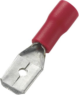 Csúszósaru dugó 0.5 - 1.5 mm², piros, 100 db, Tru Components