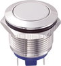 Vandálbiztos nyomógomb 19 mm, 2A/48VDC, nikkel, Tru Components 701917 bélyegkép