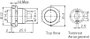 Vandálbiztos nyomógomb 19 mm, 2A/48VDC, nikkel, Tru Components 701917 3. bélyegkép