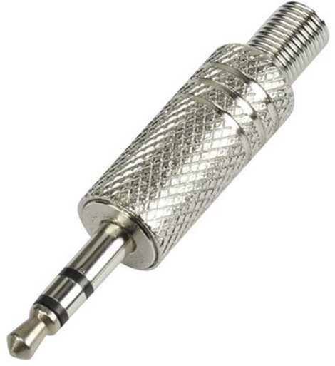 3.5 mm, sztereo, dugó fém, Tru Components