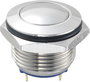 Vandálbiztos nyomógomb 16 mm, 2A/48VDC, nikkel, Tru Components 701934 bélyegkép