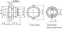 Vandálbiztos nyomógomb 16 mm, 2A/48VDC, nikkel, Tru Components 701934 3. bélyegkép