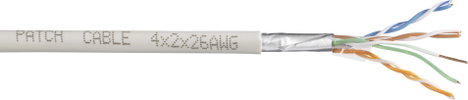 Hálózati kábel CAT 6 F/UTP 4 x 2 x 0.27 mm² Fehér TRU COMPONENTS 1565225 25 m