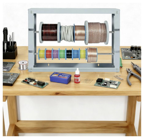 Kábeltekercs tartó állvány, PREMIUM 542228 TRU COMPONENTS 1 db 5. kép