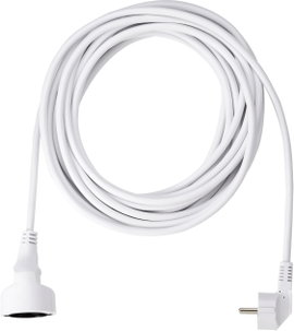 Hálózati hosszabbítókábel, fehér, 10 m, HO5VV-F 3 G 1,5 mm², Bachmann 341289