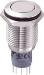 Vandálbiztos nyomógomb, 16 mm, 250V/AC, 3A, LAS2GQF-11/S/P bélyegkép