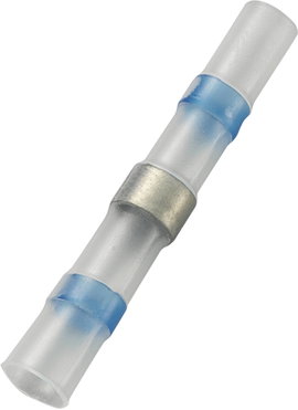 Vezeték összekötő zsugorcsővel, kék, 4,5 mm, 20 db, Tru Components