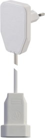 Lapos dugós hálózati hosszabbítókábel, 0,8 m, fehér, H03VVH2-F 2X 0,75 mm², NVB 104573 bélyegkép