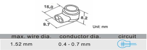 Vezetékösszekötő kapocs 100 db 0.13-0.36 mm² 2. kép